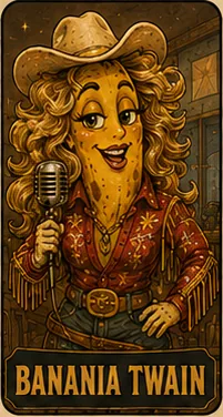 Trading card: Banania Twain